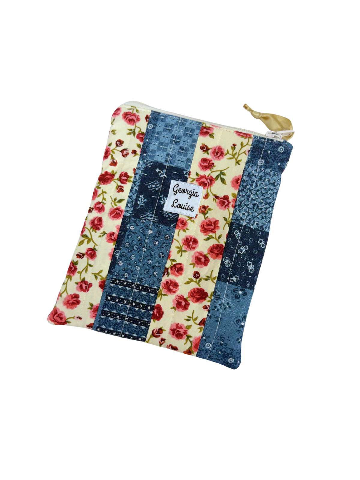 Blue Floral Patchwork Kindle 6 Inch Sleeve