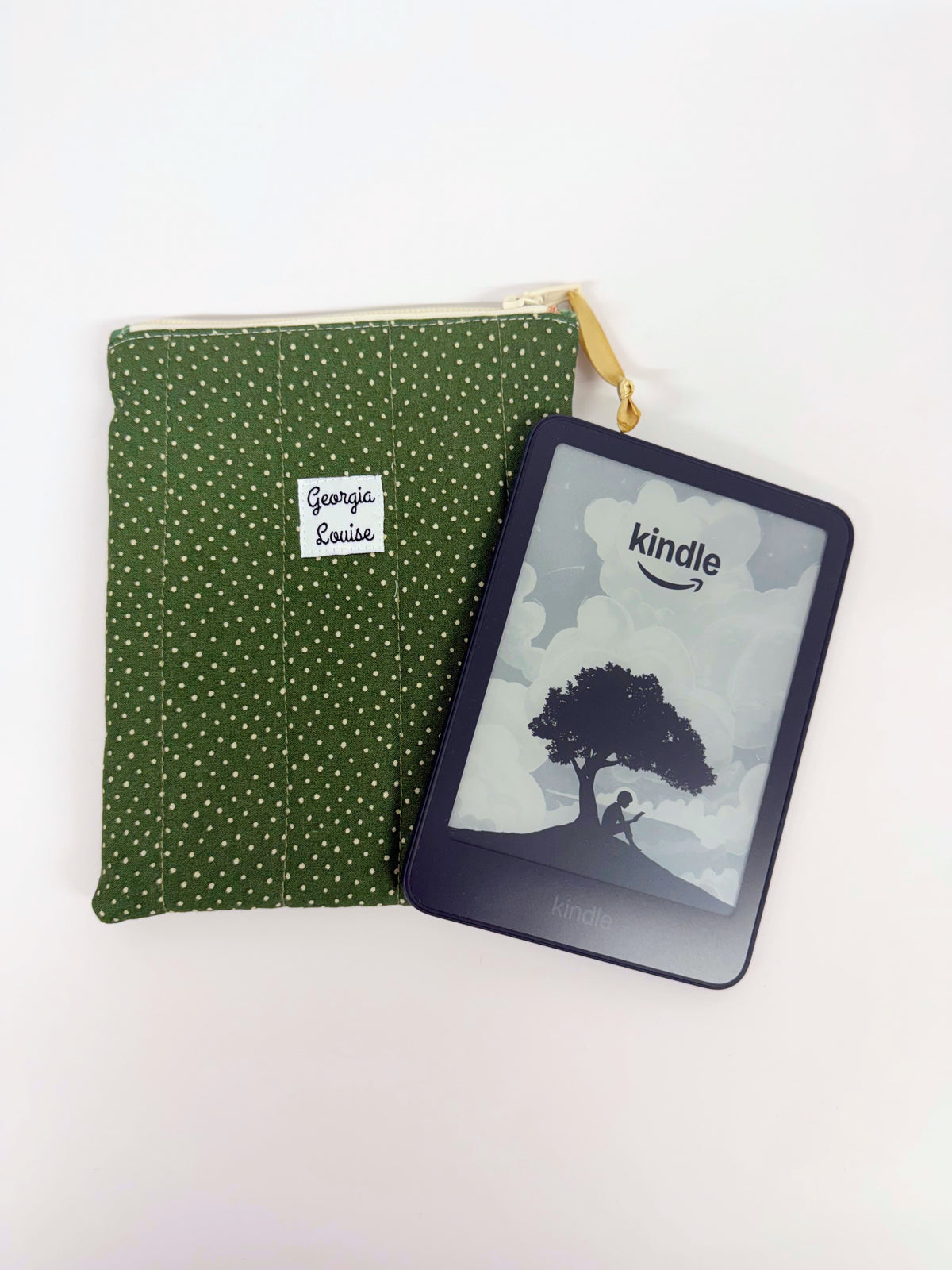 Green Polka Dot Kindle 6 Inch Sleeve