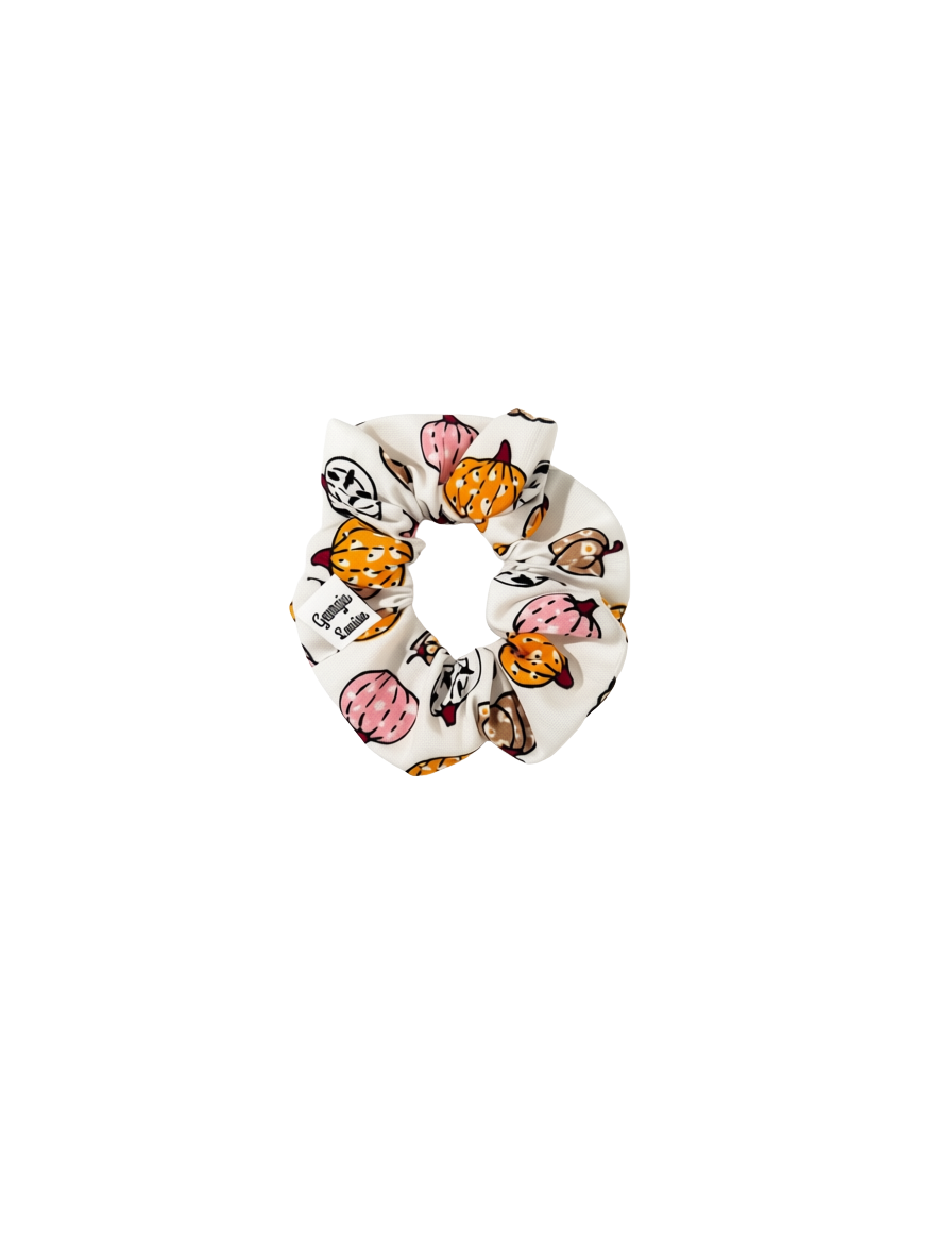 Pumpkin Fall Small Scrunchie