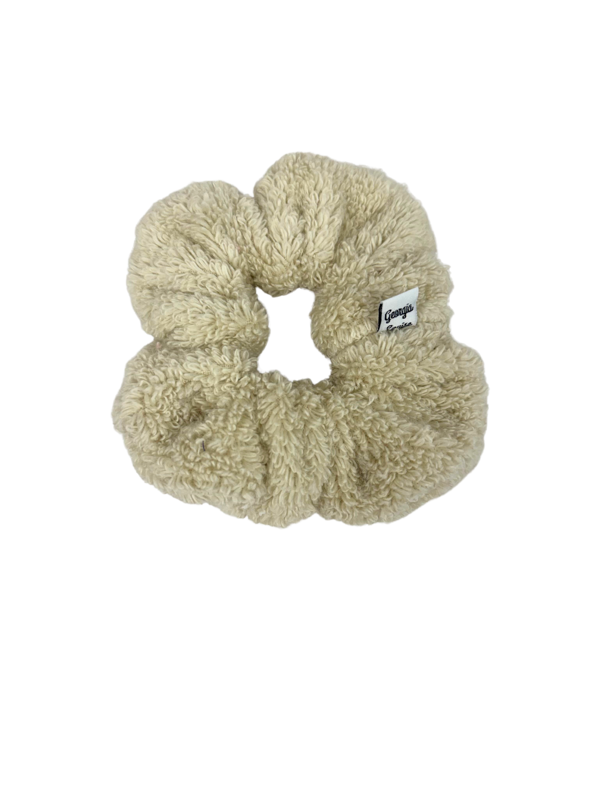 Beige Towel Scrunchie