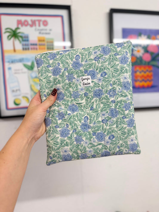 Blue & Green Floral 11 Inch Ipad Case