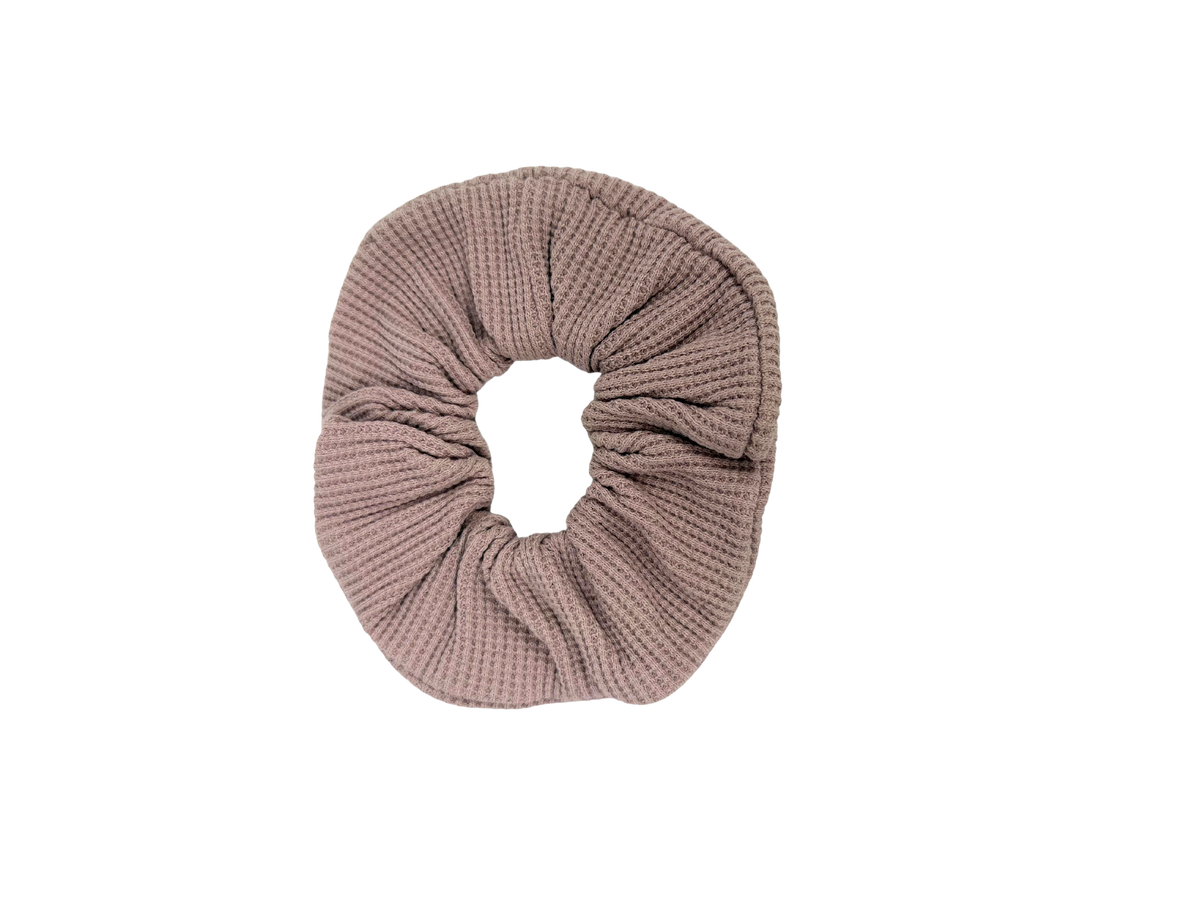 Pink Waffle Jersey Large Scrunchie