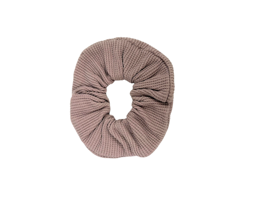 Pink Waffle Jersey Large Scrunchie