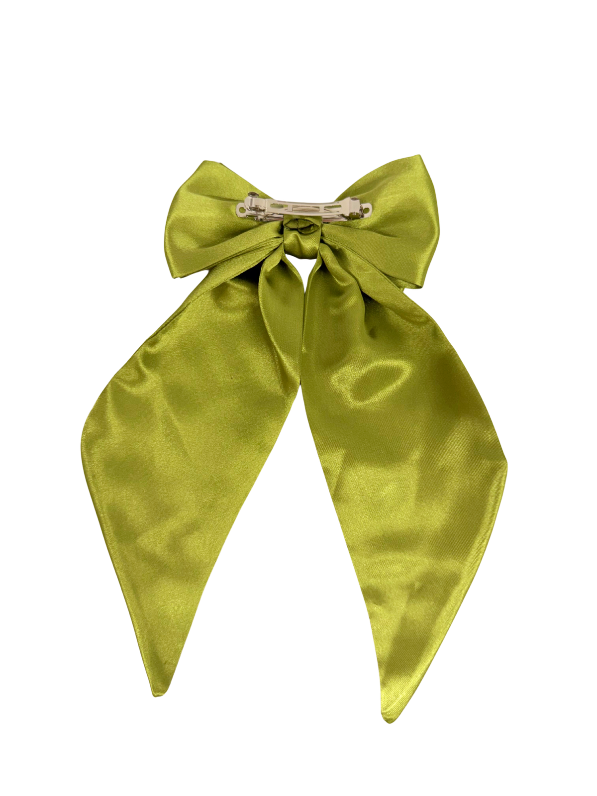 Pistachio Green Satin Hair Bow