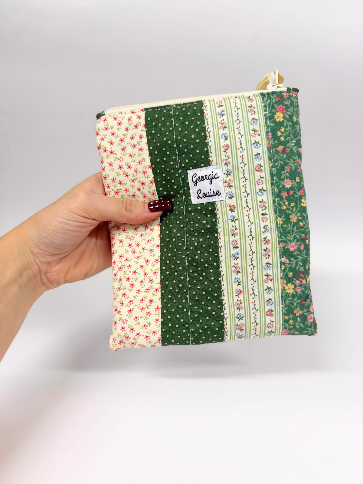 Green Floral Patchwork Kindle 6 Inch Sleeve