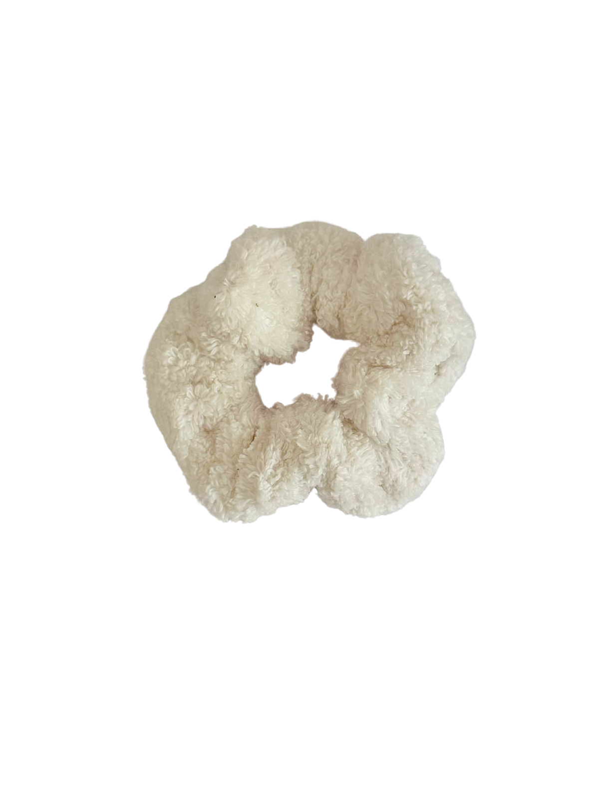 Cream Towel Scrunchie