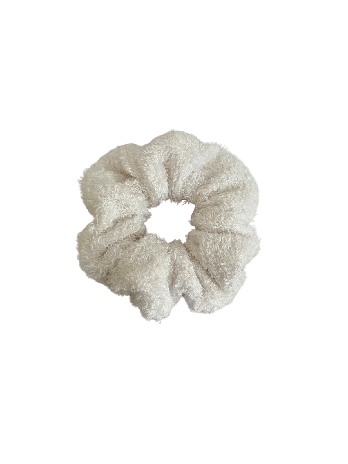 White Bamboo Towel Scrunchie
